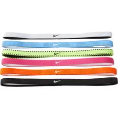 Multifarvet - Træningstøj Pandebånd Nike Flex Classic Slim Hair Band 6 Pack - Neon Yellow
