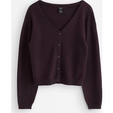 Lila Koftor Lindex Stickad Cardigan