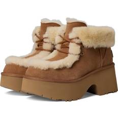 UGG Dame Snørestøvler UGG Esmee Lace-up Sheepskin Classic Boots - Chestnut