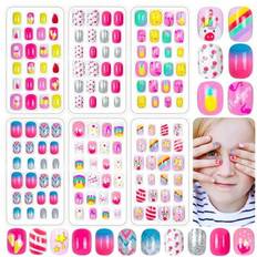 Shein Kids Full Cover Short Acrylic Nails Set 24-pack