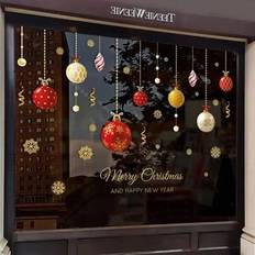 Shein Christmas Stickers Set Window Film
