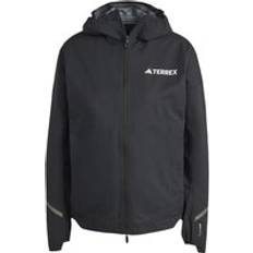 Adidas Dam Regnkläder adidas Terrex Xperior 2.5L Light Rain Running Jacket - Black/Grey
