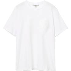Boyfriend T-shirts AllSaints Hvid T-shirt Med Plakatgrafik Boyfriend Pasform