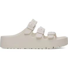 Beige - Unisex Træsko Birkenstock Flex Platform Sandaler Æggeskal - Grå