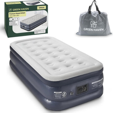 Blow up single bed Green Haven Premium Single Size Raised Air Bed with Built-in Electric Pump