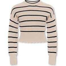 Flæser Striktrøjer Only Pullover Kogibi - Beige/Sort