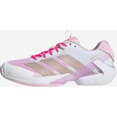 Adidas Adilette Racketsportskor adidas Damen Tennisschuhe Multicourt Adizero Ubersonic 5 - Rosa/Weiß