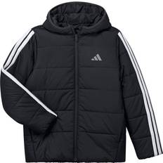 adidas Kid's Essentials 3-Stripes Padded Synthetic Jacket - Black/White