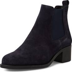 Blokhæl - Blå Støvler Tamaris Chelsea Boot - Blau