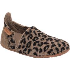 Bisgaard 26 Tøfler bisgaard Sailor Wool 173 Brown Leopard Hjemmesko