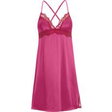 Satin Natkjoler Dorina Negligée - Pink