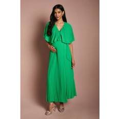 Coast Maternity Pleat Wrap Dress Green 14
