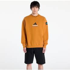 Adidas Orange Jumpers adidas EQT Wash Crewneck Sweatshirt - Ochre/White