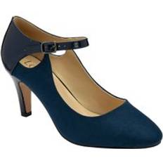 Beige - Suede Heels & Pumps Lotus Muri Stiletto-Heel Mary-Jane Shoes - Navy