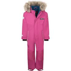 Fleece Overalls Trollkids Kid's Kirkenes Snowsuit - Pink