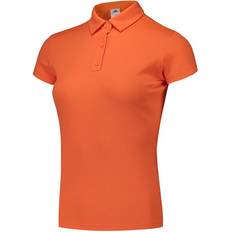 Adidas Orange Polo Shirts adidas Simple Solid Color Comfortable Breathable Short Sleeve Polo Shirt - Orange