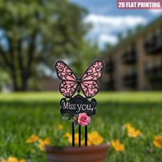 2d Flat Acrylic Single Piece Memorial Sign 3.9x8.3 Inches