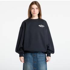 New Balance Dam Tröjor New Balance Linear Heritage Fleece Crew - Black