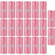 Pink Nappy Sacks Clean Waste Bag Sacks Diaper 20 Rolls