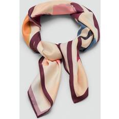 Blommiga - Dam Accessoarer Mango Floral-Print Satin Scarf Pink - Pink