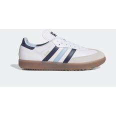 Läder Golfskor adidas Samba Lux Spikeless Golf Shoes - White/Night Indigo/Clear Sky