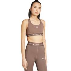 Brun - Polyester Undertøj adidas Bh Techfit Performance Tf Bra - Brown