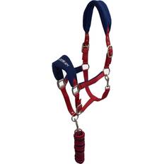 Club Horse Headcollar and Leadrope - Cob/Red