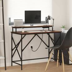 Bambu Skrivbord vidaXL Brun EK 100 x 50 x 86.5 cm Skrivbord