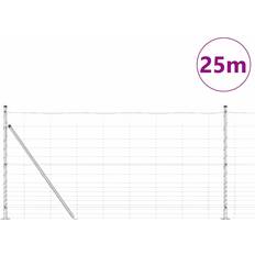 vidaXL Field Fence Galvanised Steel 1.2x25 m