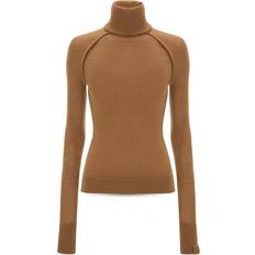 Merino Wool - Women Jumpers Victoria Beckham Wool Turtleneck Sweater - Brown