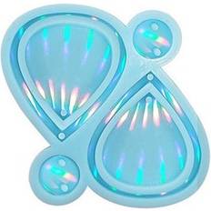 Blue Casting Sodial Holographic Light And Shadow Epoxy Resin Silicone Mold