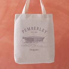Polyester Tygkassar Pemberley Book Plate Illustration Tote Bag
