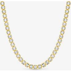 Multicoloured Necklaces Jon Richard 18K Gold Plated Crystal Tennis Necklace - Multi