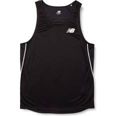 New Balance Men Tank Tops New Balance Racing Shirt Sleeveless Breathable Tank Top - Black