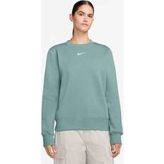 Dam - Turkosa Tröjor Nike Phoenix Fleece Sweatshirt Överdragströja Dam - Turkos