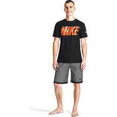 Nike Black Logo Short Sleeve Hydroguard Rash Vest