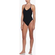 Nike Genbrugsmaterialer Badedragter Nike Swoosh Terry Towelling V Neck - Black