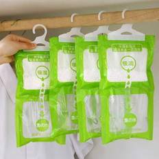 4pcs Household Hanging Wardrobe Dehumidifier Bag