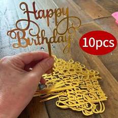 Happy Birthday Acrylic Topper 10pcs 20pcs 60pcs