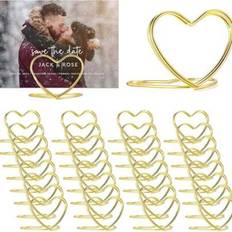 Gold Table Decorations Shein Gold Tone Table Number Card Holders 20pcs