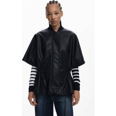 Kunstlæder Ponchos & Kapper Desigual Kappe - Sort