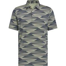 Adidas Natural Polo Shirts adidas Ultimate365 Speed Stripe Sustainable Stretch Polo Shirt - Collegiate Navy Yellow