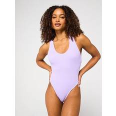 Nike Purple Swimwear Nike Elevated Essential Pucker Crossback - Purple