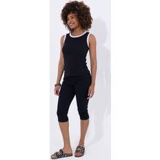 Denim - Women Trousers Joe Browns Summer Nights Timeless Stretch Capri Pants - Black