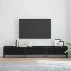 vidaXL TV-skåp Svart Ek 240 x 35 x 41 cm TV-bänk