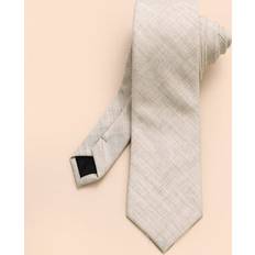 Beige - Men Ties Shein Solid Color Casual Hand-Tied Necktie - DIY