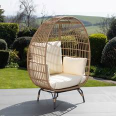 Bloomsbury Market Sunelle Oval Shaped Standing Egg Chair 152cm H x 102cm W x 90cm L