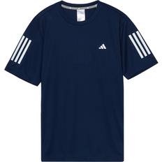 Adidas Natural T-shirts adidas Striped Fashion Quick-Dry Versatile Short Sleeve T-Shirt - Navy