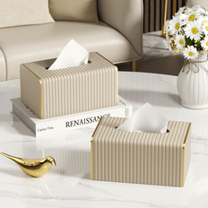 Tissue Box Covers on sale Shein PU Leather Rectangular Tissue Box Lid