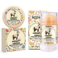 Hudvård Temu 2pcs Rozino Lanolia Hand And Foot Cream Set 40g